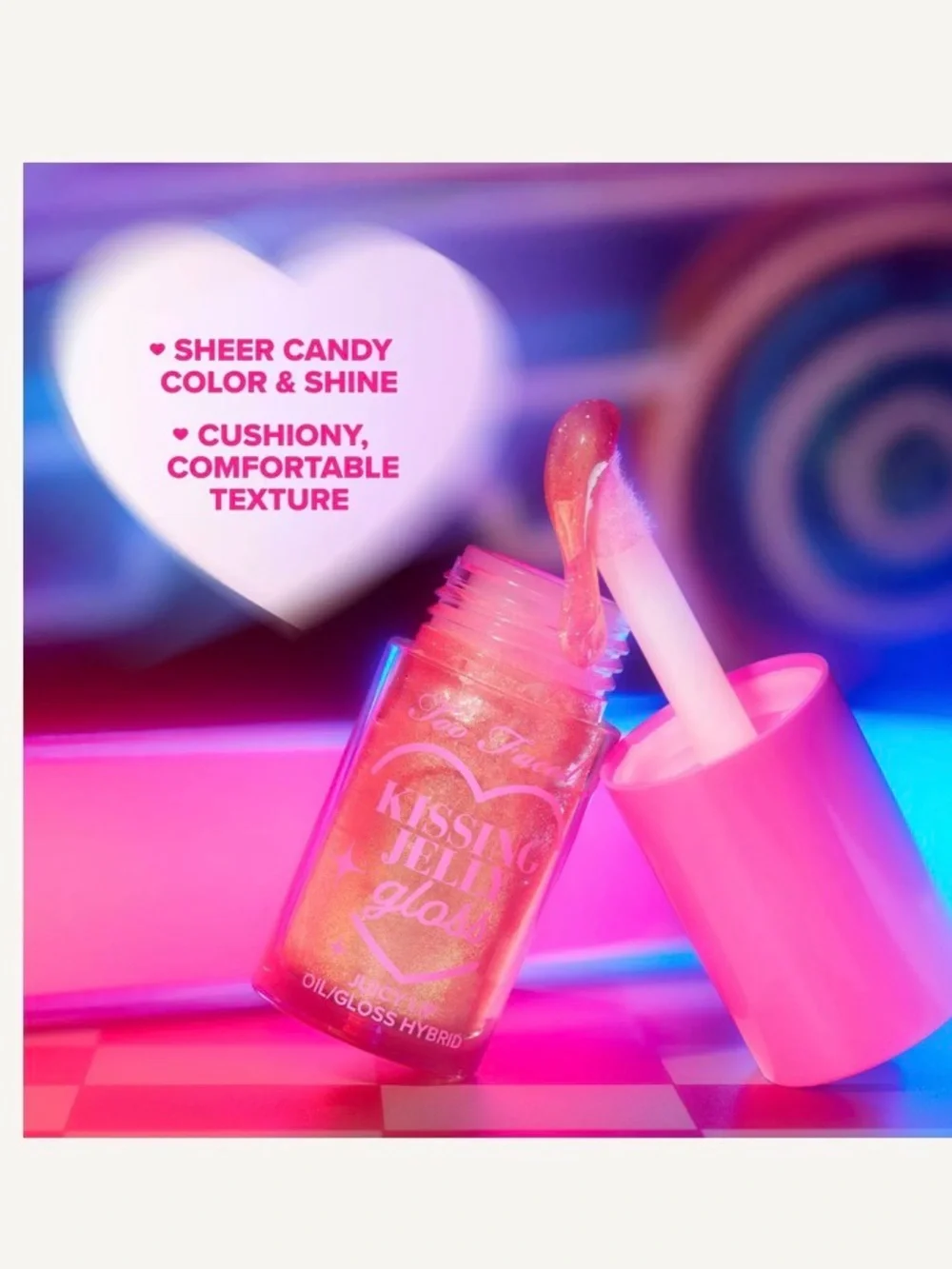 Too Faced Kissing Jelly Gloss – Raspberry